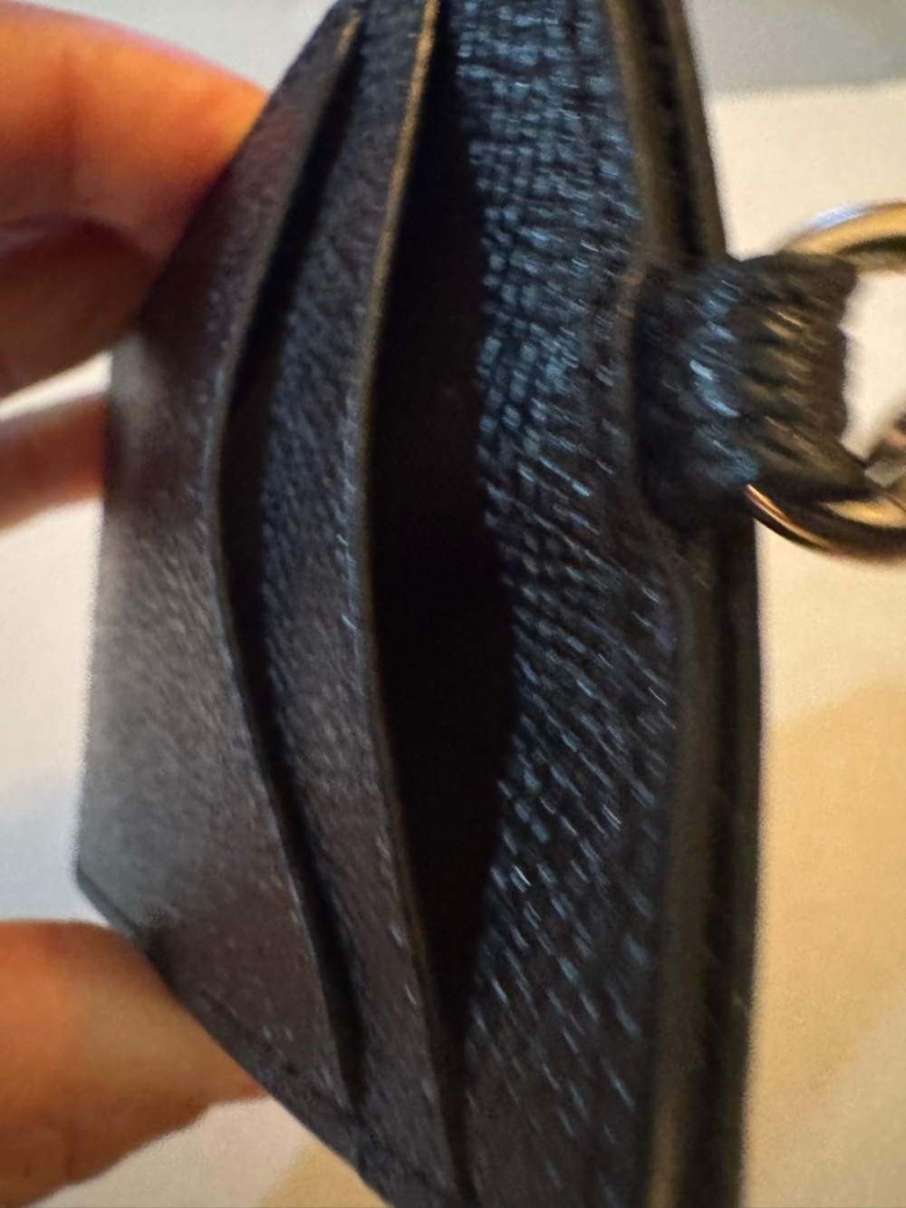 Coach Signature Solid Black Lanyard ID Badge Card Holder - Picture 7 of 7
